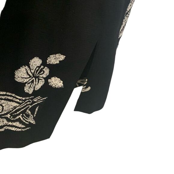 John Roberts 90s Black Dress & Long Jacket 18W Petite  Shift Open Front 2Pc Set - Picture 12 of 12